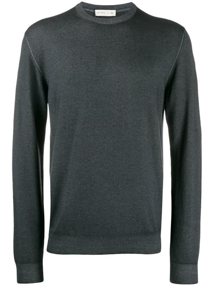 Etro Long Sleeve Jumper - Grey