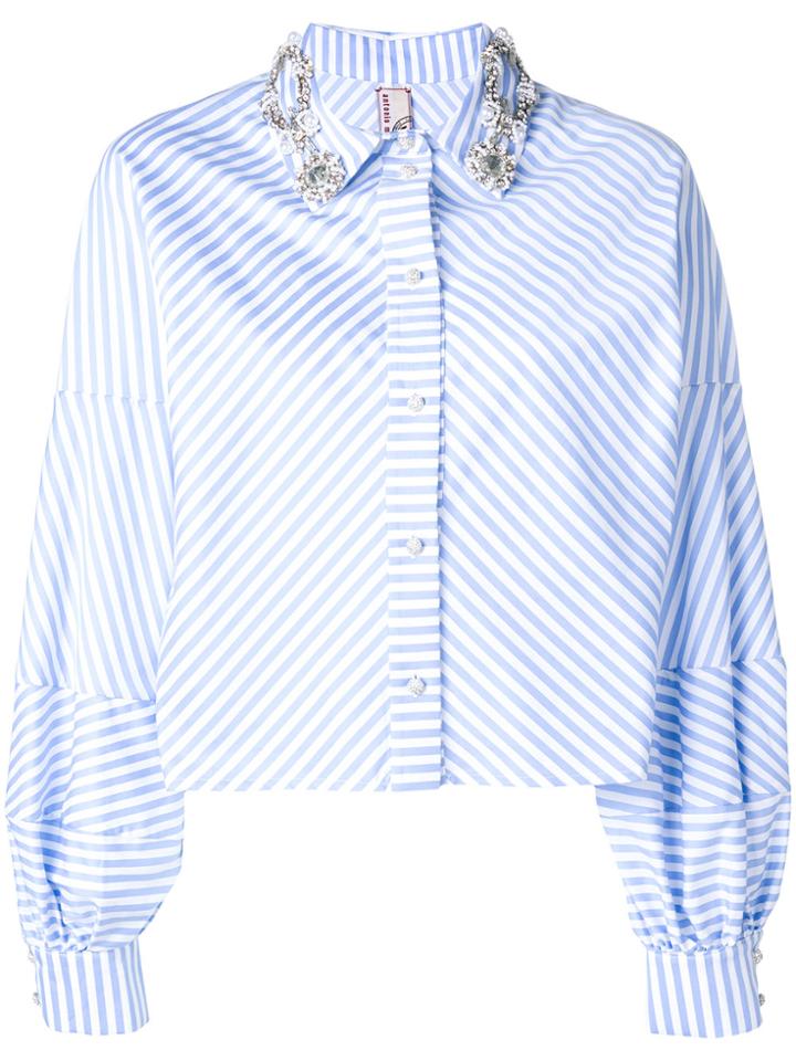Antonio Marras Striped Long-sleeve Top - Blue