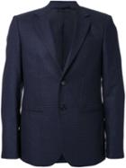 Raf Simons Patterned Blazer, Men's, Size: 48, Blue, Wool