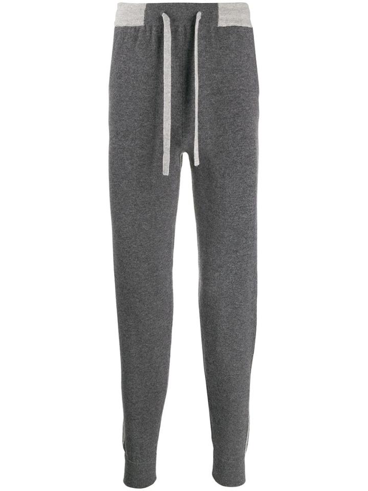 N.peal Cashmere Knitted Track Pants - Grey