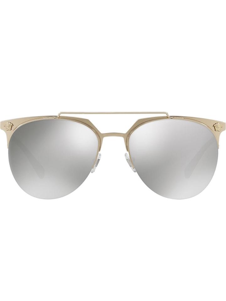 Versace Eyewear Mirrored Wayfarers - Metallic