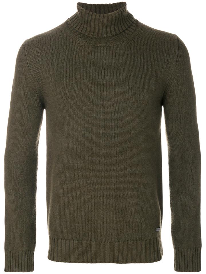Woolrich Roll Neck Jumper - Green