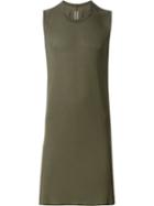 Rick Owens Long Length Tank Top, Men's, Size: Small, Green, Silk/viscose