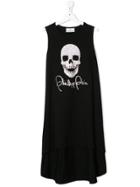 Philipp Plein Junior Teen Studded Skull Jersey Dress - Black