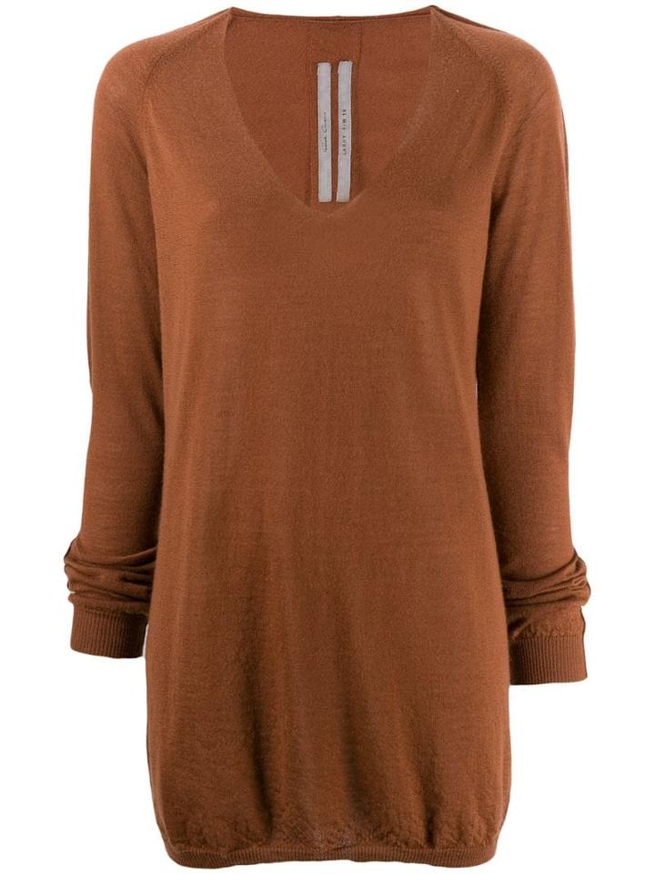 Rick Owens Knit Longline Jumper - Neutrals