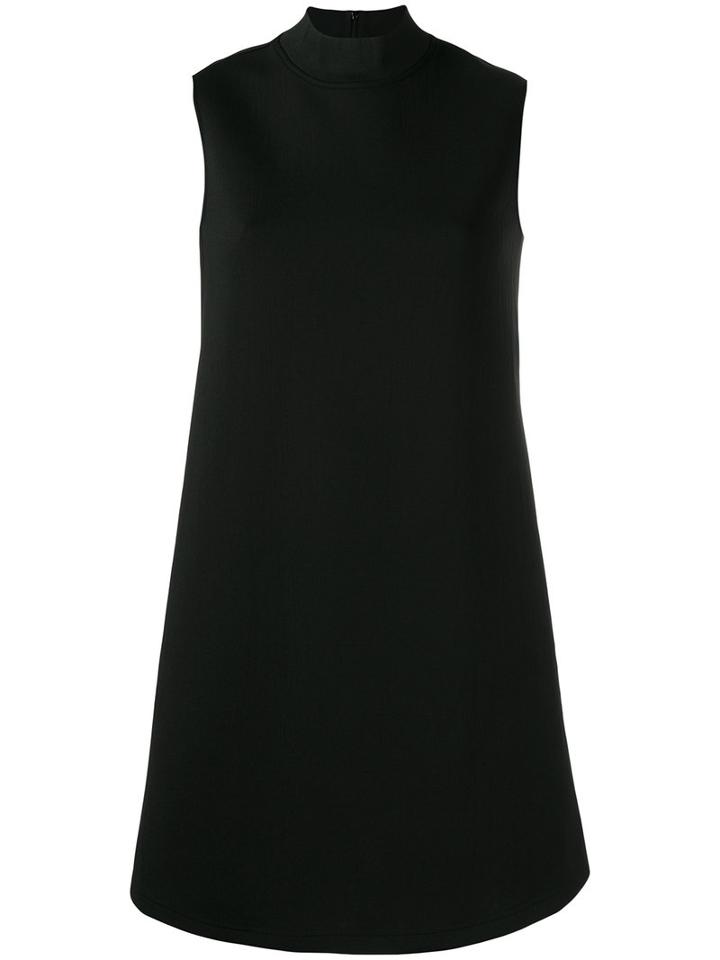Mcq Alexander Mcqueen High Neck Dress, Women's, Size: Medium, Black, Polyester/polyimide/spandex/elastane