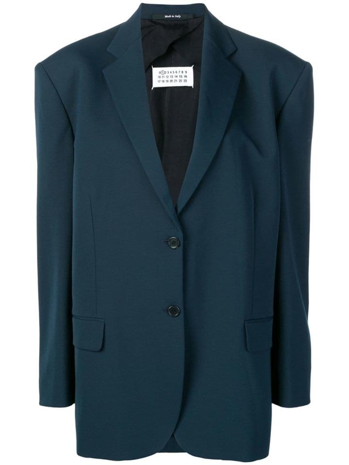 Maison Margiela Neon Strap Blazer - Blue