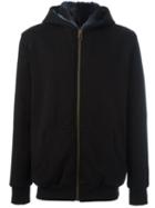 Mr & Mrs Italy Fur Lined Hoodie, Men's, Size: 46, Black, Cotton/rabbit Fur/polyester/viscose