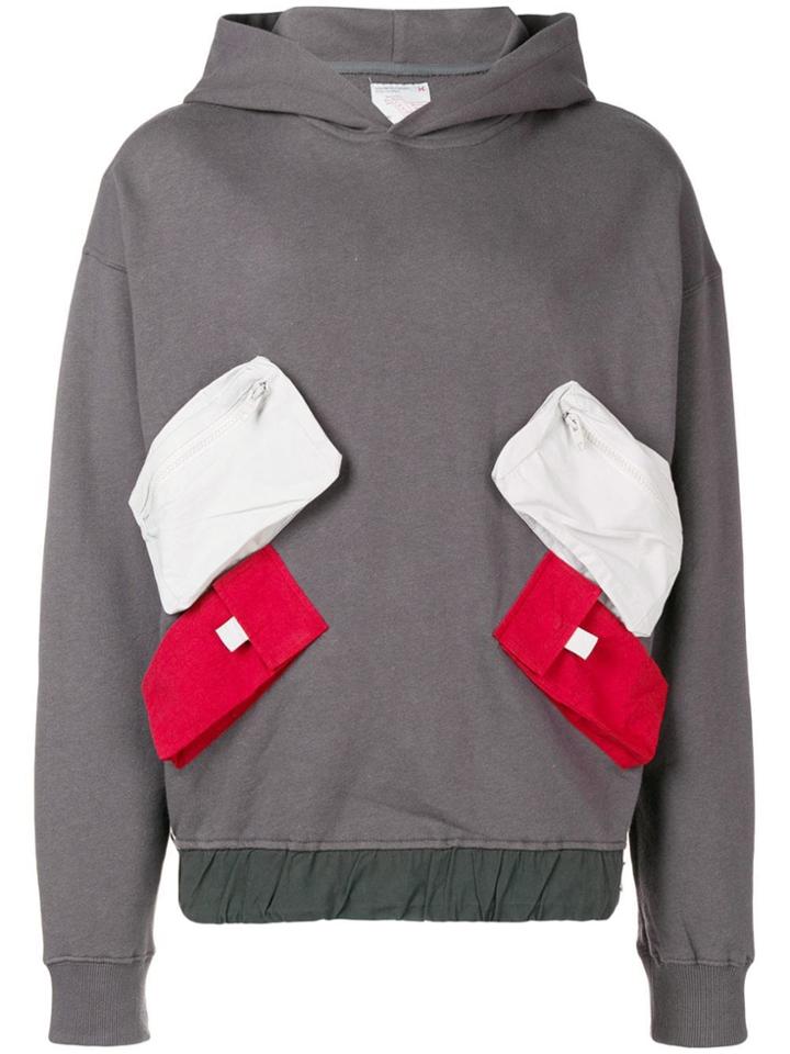 C2h4 Multi-pocket Hoodie - Grey