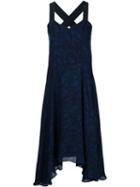 Derek Lam 10 Crosby Leaf Print Flared Midi Dress