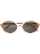 Yves Saint Laurent Vintage Round Frame Sunglasses, Women's, Yellow/orange
