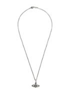 Vivienne Westwood Logo Charm Necklace - Metallic