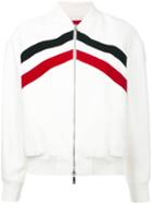 Moncler Gamme Rouge Bayouda Bomber Jacket, Women's, Size: 1, White, Silk/cotton/nylon