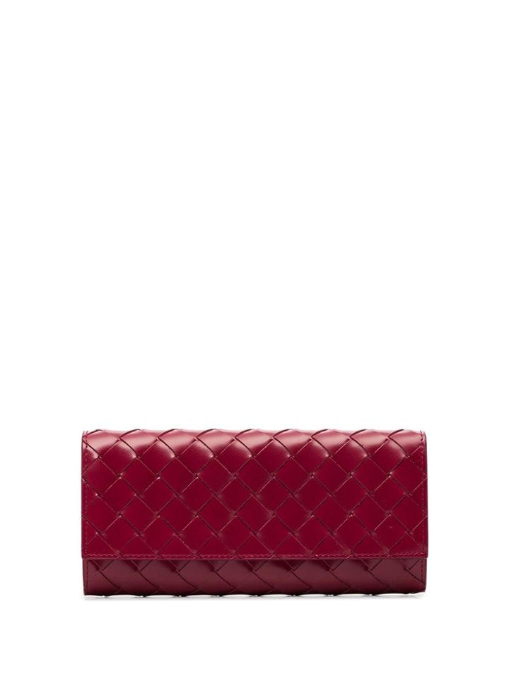Bottega Veneta Continental Quilted Wallet - Pink