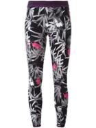 Adidas By Stella Mccartney Printed Leggings, Women's, Size: Large, Black, Polyamide/spandex/elastane