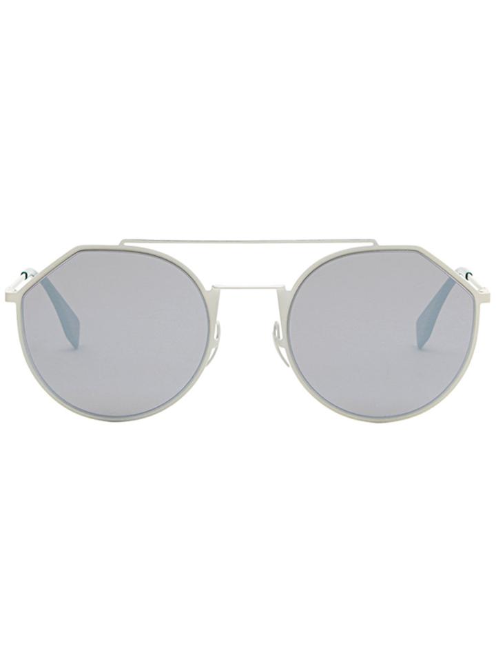 Fendi Eyewear Double Bridge Sunglasses - White