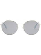 Fendi Eyewear Double Bridge Sunglasses - White