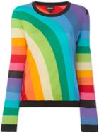 Just Cavalli Rainbow Intarsia Jumper, Women's, Size: Small, Cotton