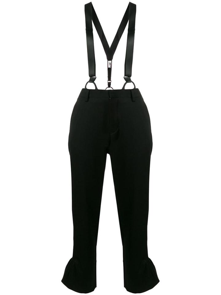 Comme Des Garçons Noir Kei Ninomiya Flared Cuff Suspender Trousers -