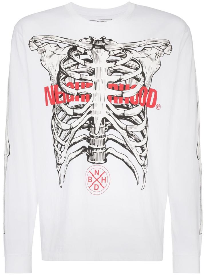 Neighborhood Anatomy Logo Print T-shirt - White