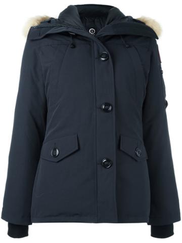 Canada Goose 'montebello' Parka Coat, Women's, Size: Xs, Blue, Coyote Fur/polyester/cotton/feather Down