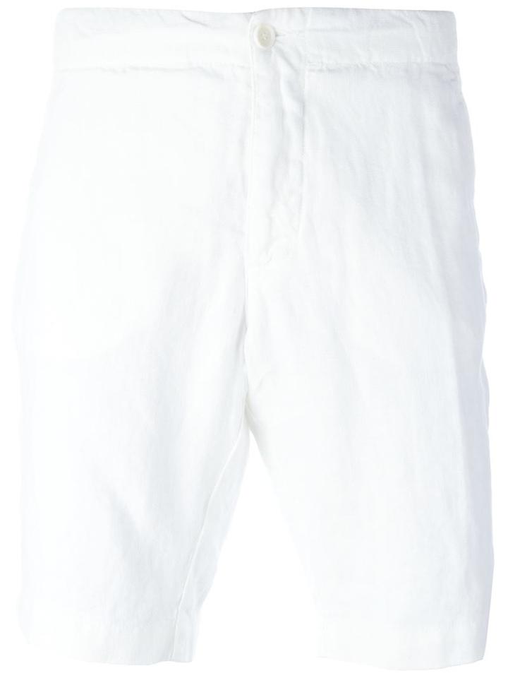 Aspesi Bermuda Shorts, Men's, Size: 46, White, Linen/flax