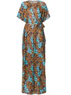 Tome Oversized Floral Print Jumpsuit, Women's, Blue, Polyester