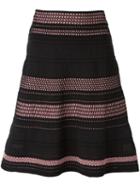 M Missoni Mixed Knit Skirt, Women's, Size: 42, Black, Polyester/polyamide/viscose/polyester