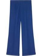 Gucci Wool-silk Ankle Length Pant - Blue