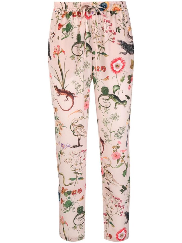 Red Valentino Drawstring Tapered Trousers - Pink & Purple