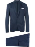 Neil Barrett Two Piece Suit, Men's, Size: 52, Blue, Cotton/spandex/elastane/polyester/viscose