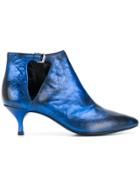 Strategia Pointed Toe Booties - Blue