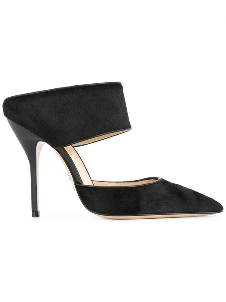 Paul Andrew Cutout Mules - Black