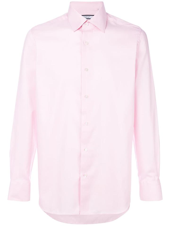 Fashion Clinic Timeless Curved Hem Shirt - Pink