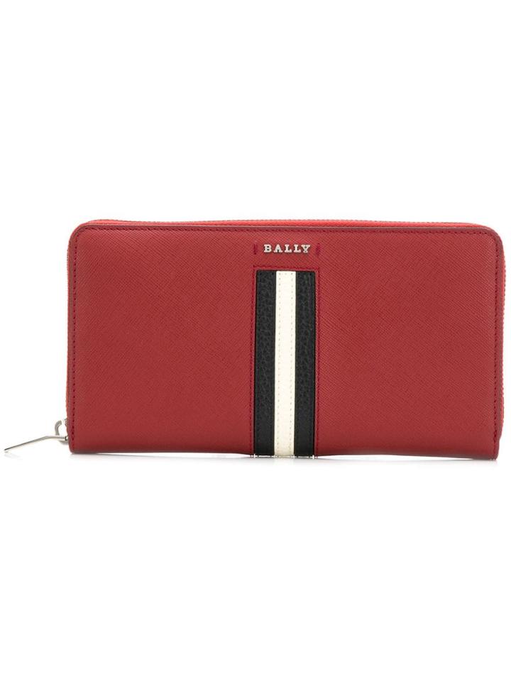 Bally Zip Around Wallet - Red
