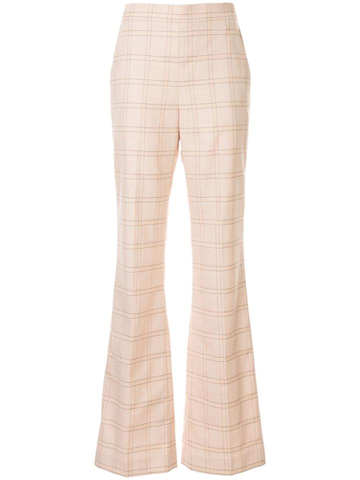 Rebecca Vallance Twiggy High Rise Flared Trousers - Neutrals