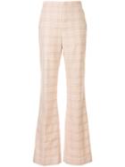 Rebecca Vallance Twiggy High Rise Flared Trousers - Neutrals