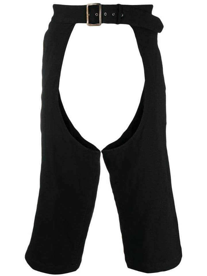 Comme Des Garçons Homme Plus Cropped Cowboy Pants Belt - Black