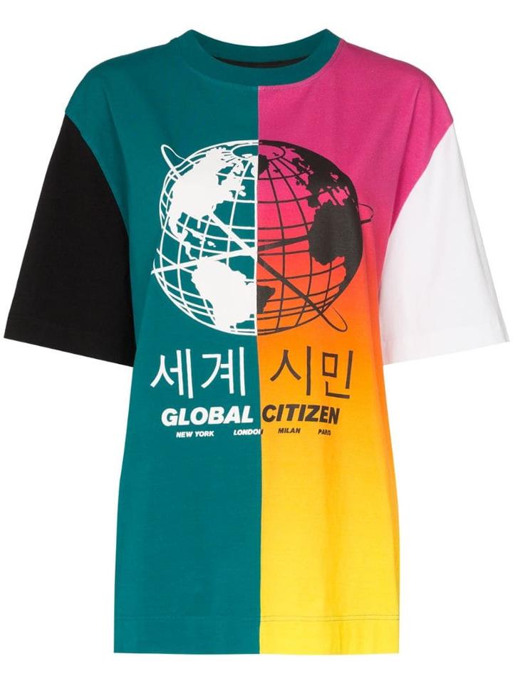 House Of Holland Globe Graphic T-shirt - Green