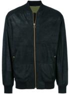 Mr & Mrs Italy Slogan Back Bomber Jacket - Black