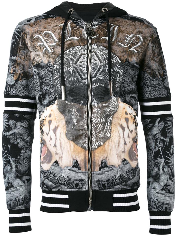 Philipp Plein - Heide Hoodie - Men - Cotton/polyester/polyurethane - Xl, Black, Cotton/polyester/polyurethane