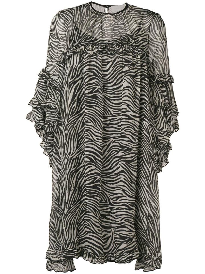 L'autre Chose Ruched Sleeve Dress - Black