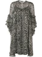 L'autre Chose Ruched Sleeve Dress - Black
