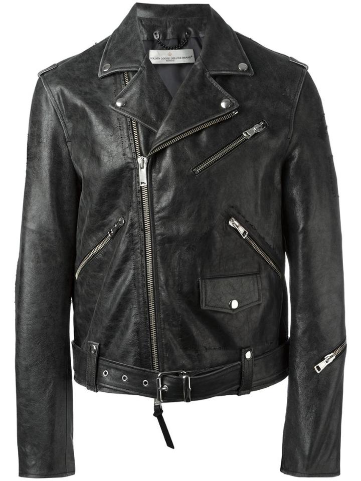 Golden Goose Deluxe Brand Golden Biker Jacket - Black