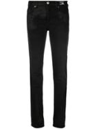 Versace Jeans Couture Distressed Skinny Jeans - Black