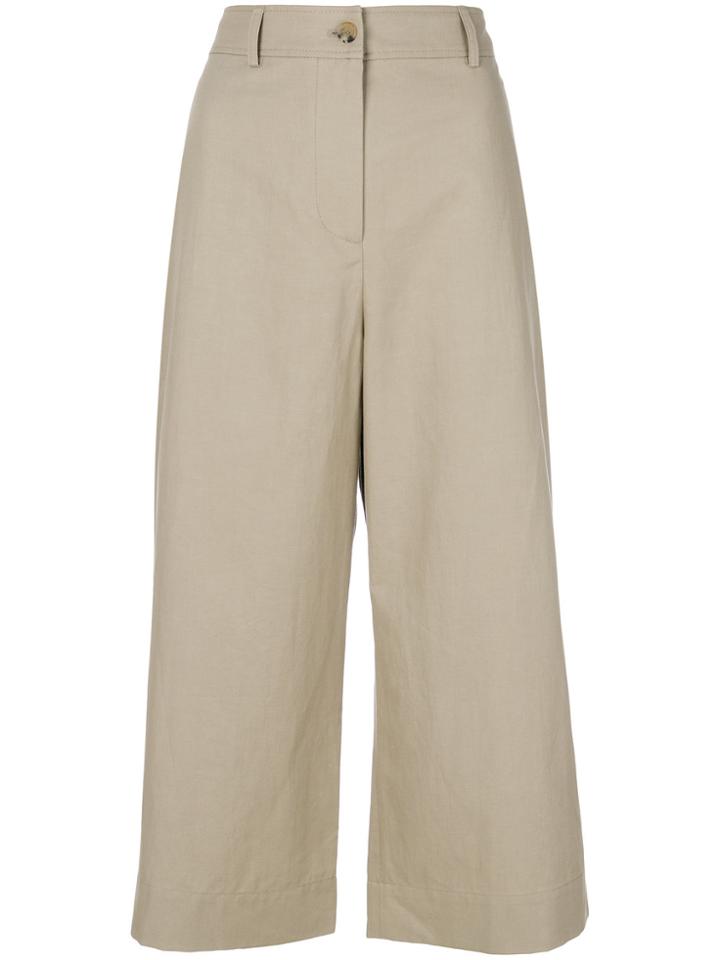 Kenzo High-waisted Palazzo Pants - Nude & Neutrals