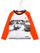 Finger In The Nose Race Print T-shirt, Boy's, Size: 6 Yrs, Yellow/orange