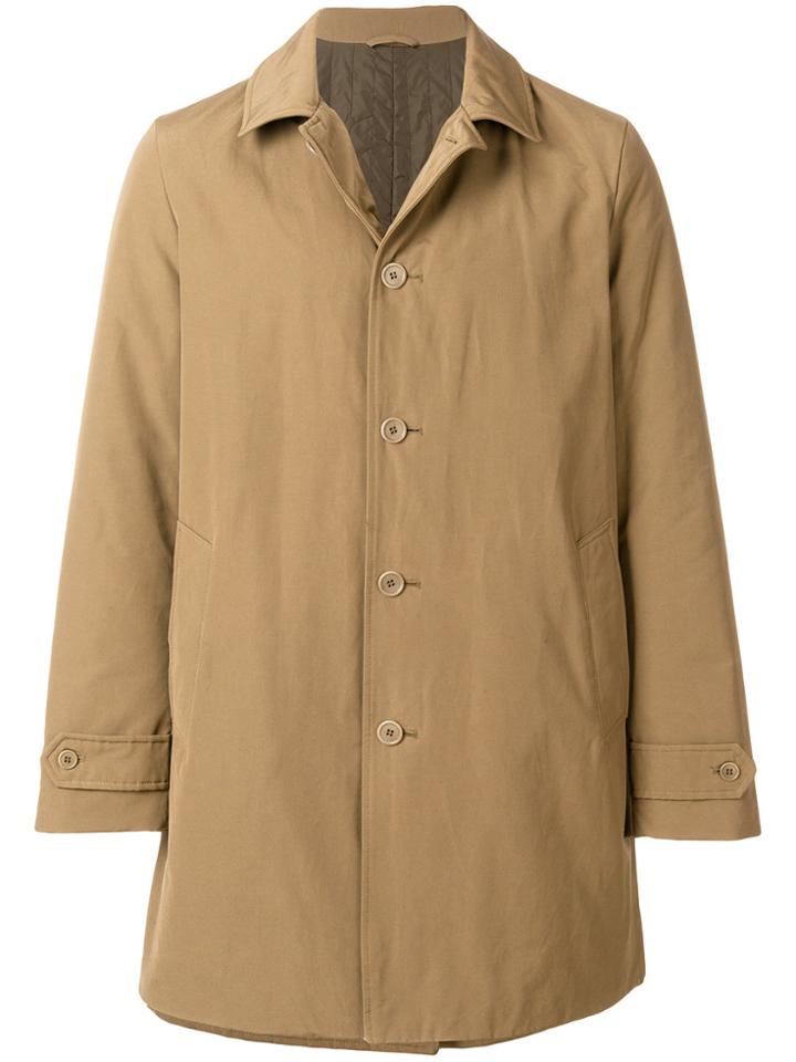 Aspesi Single Breasted Coat - Brown