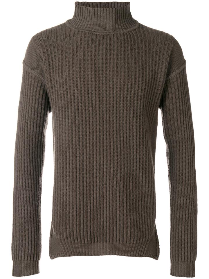 Rick Owens Fisherman Turtleneck Sweater - Brown