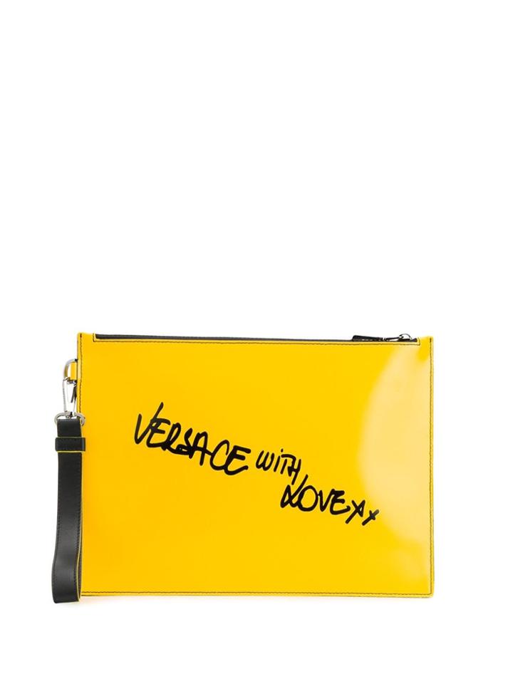 Versace Versace With Love Clutch - Yellow